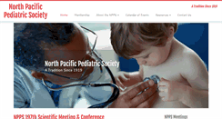 Desktop Screenshot of northpacificpediatricsociety.org